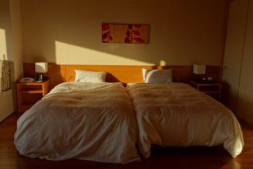 View of a room with bed