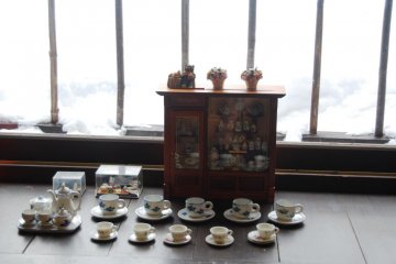 Decoration in Orizuru restaurant