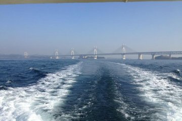 The Great Seto Bridge linking Shikoku to the mainland.