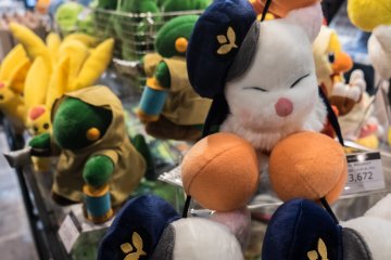 Goods and plush toys from the Final Fantasy series