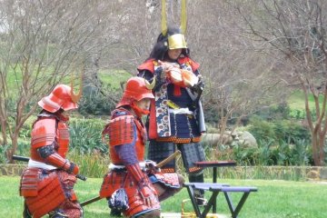 Samurai with armor