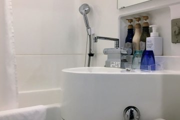 Toiletries are already provided in the bathroom