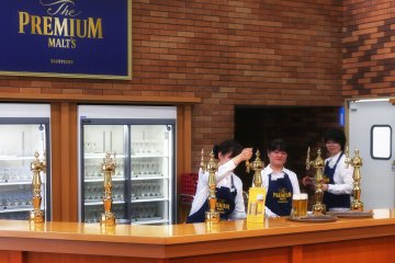 After the tour is over, it is time to taste the beer