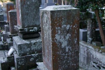 Ancient gravestones coverd in moss