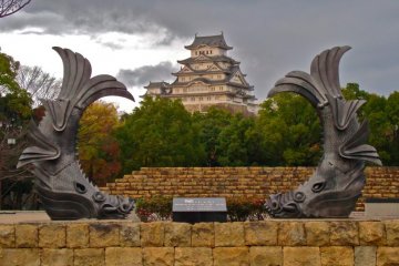 <p>Le ch&acirc;teau de Himeji avant que les travaux de r&eacute;novation ne commencent</p>
