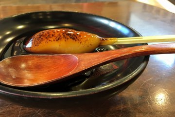 Baton shaped dango