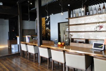 The interior of the restaurant