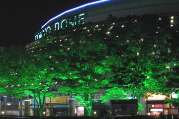 Le Tokyo Dome la nuit