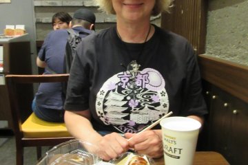 J'ai adoré les takoyaki et la bière ! 