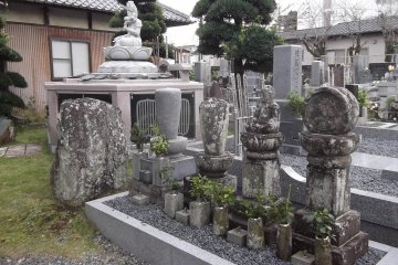 In the graveyard