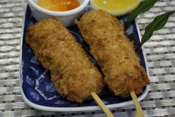 Delicious jakoten katsu at restaurant Chanpon-Tei Eagle in Yawatahama