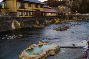 Gani-yu, or Crab Bath, rests in the bed of the Seri River