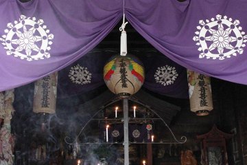 A smaller temple where couples traditionally visit to wish for a child