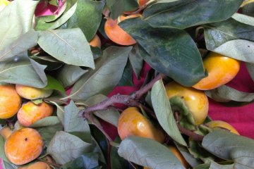 In autumn you will find persimmons for sale here at a good price