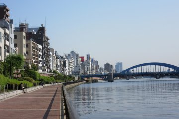 The Sumida River enbankment