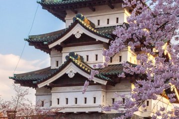 With Hirosaki Castle