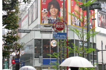 A rainy day is good for shopping