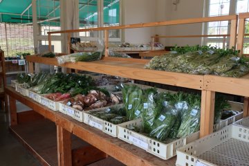 Fresh vegetables on sale