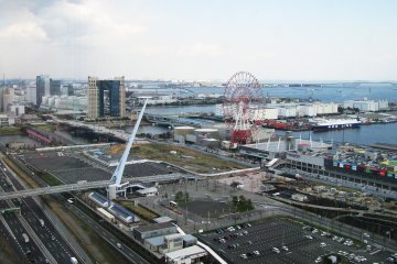 The view towards the water front in Odaiba