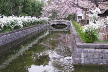 The channel around the Edo-Tokyo Open-Air Architectural Museum