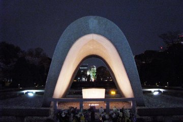 Eternal fire at the Peace memorial
