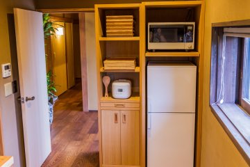 Katsume has a full kitchen at your disposal