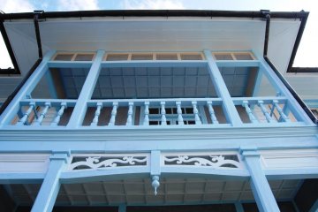 Close-up view of Western-style house at Nagasaki's Hollander Slope
