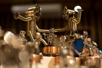 Music boxes in the Otaru Music Box Museum store.