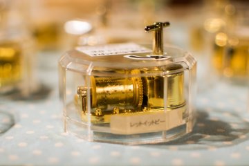 Music box in the Otaru Music Box Museum store.