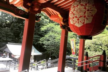 View looking out of the temple