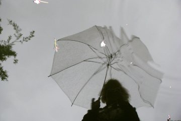 Walking in rain is inevitable in Japan
