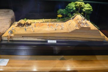 Scale model of water fortress