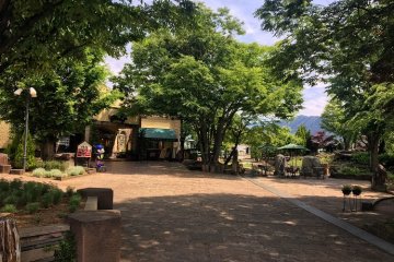 The gift store and cafe