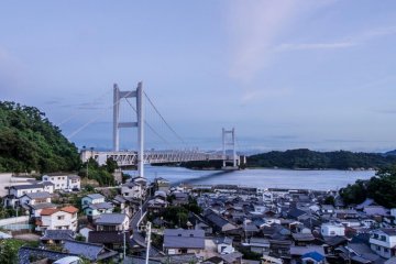 시모쓰이 가제노 미치(바람길)에서 바라본 세토오하시 경치
