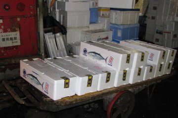 Lots of styrofoam boxes.