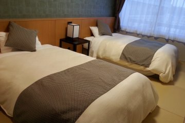 Two huge comfortable beds