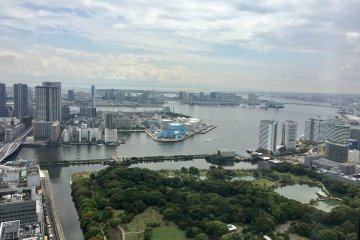 Tokyo Bay as seen from the observation area