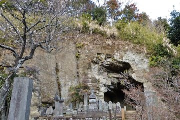 Large cave in the cemetery