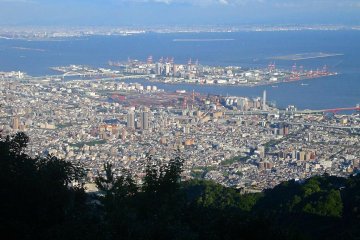 Osaka view during the day, Mount Maya