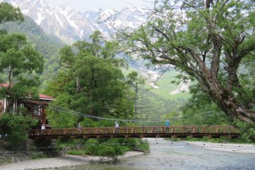 Kappa-bashi Bridge from left shore path