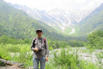 Hiro along the Azusa-gawa River