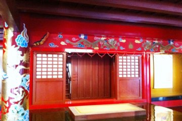 Inside the Shuri Castle a world heritage site in Naha Okinawa