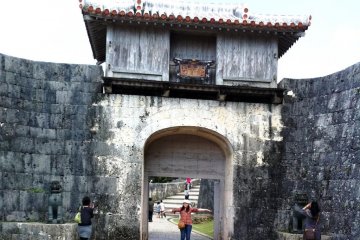 Shuri Castle a world heritage site in Naha Okinawa is a popular spot for tourists