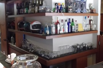 The bar area