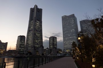 After the sun has set, the lights come on!