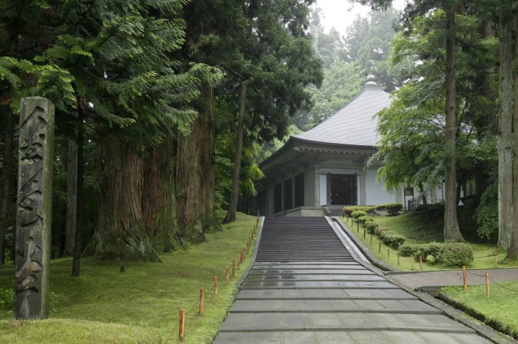 Outside Chusonji Temple - Hiraizumi