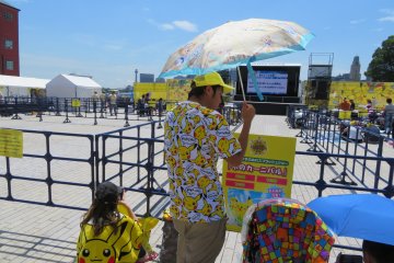 The Pikachu fans were everywhere