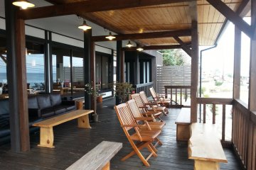 Sit out here to enjoy the view of the lake