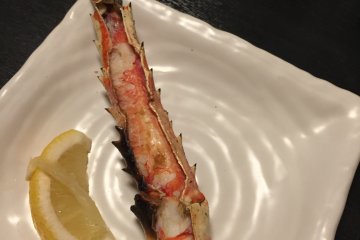 Pince de crabe grillée