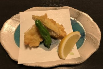 Tempura de crabes